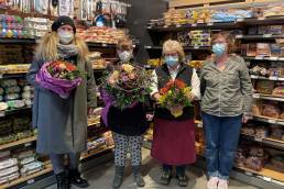 Anke Kolli (Access), Julia, Birgit Degen und Cordula Voigt freuen sich über die 10-jähige Zusammenarbeit (v.l.n.r.).